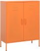 VidaXL Opbergkast 80x35x101, 5 cm staal oranje online kopen