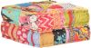 VidaXL Poef 60x70x36 cm stof patchwork online kopen