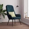 VidaXL Relaxstoel fluweel blauw online kopen