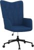VidaXL Relaxstoel Stof Blauw online kopen