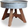 VidaXL Salontafel 60x45 cm gerecycled hout zilver online kopen