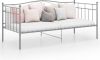 VidaXL Slaapbankframe metaal grijs 90x200 cm online kopen