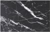VidaXL Tafelblad 100x62 Cm 8 Mm Gehard Glas Met Marmeren Design Zwart online kopen