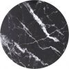 VIDAXL Tafelblad &#xD8, 70x0, 8 cm gehard glas met marmeren design zwart online kopen