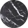 VIDAXL Tafelblad &#xD8, 80x1 cm gehard glas met marmeren design zwart online kopen
