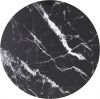 VIDAXL Tafelblad &#xD8, 90x1 cm gehard glas met marmeren design zwart online kopen