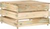 VIDAXL Tuintafel pallet ge&#xEF, mpregneerd grenenhout online kopen