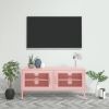VidaXL Tv meubel 105x35x50 Cm Staal Roze online kopen