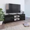 VidaXL Tv meubel 120x30x37, 5 cm bewerkt hout hoogglans zwart online kopen