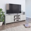 VidaXL Tv meubel 120x30x37, 5 Cm Bewerkt Hout Betongrijs online kopen