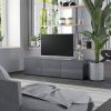 VidaXL Tv meubel 120x34x30 Cm Spaanplaat Hoogglans Grijs online kopen