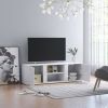 VidaXL Tv meubel 120x34x37 Cm Spaanplaat Hoogglans Wit online kopen