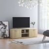 VidaXL Tv meubel 120x34x37 cm bewerkt hout sonoma eikenkleurig online kopen