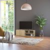 VIDAXL Tv meubel 120x34x37 cm bewerkt hout sonoma eikenkleurig online kopen