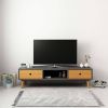 VIDAXL Tv meubel 120x35x35 cm massief grenenhout grijs online kopen