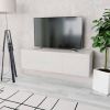 VidaXL Tv meubel 120x40x34 cm spaanplaat hoogglans wit online kopen