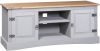 VIDAXL Tv meubel 120x40x52 cm Mexicaans grenenhout Corona stijl grijs online kopen