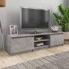 VidaXL Tv meubel 140x40x35, 5 Cm Bewerkt Hout Betongrijs online kopen