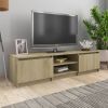 VidaXL Tv meubel 140x40x35, 5 cm bewerkt hout sonoma eikenkleurig online kopen