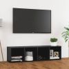VidaXL Tv meubel 142, 5x35x36, 5 Cm Spaanplaat Hoogglans Grijs online kopen