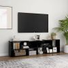 VidaXL Tv meubel 149x30x52 Cm Spaanplaat Zwart online kopen