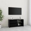VidaXL Tv meubel 80x31x39 cm massief grenenhout zwart online kopen
