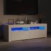 VidaXL Tv meubel Met Led verlichting 120x35x40 Cm Hoogglans Wit online kopen