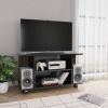 VidaXL Tv meubel Met Wieltjes 80x40x40 Cm Spaanplaat Hoogglans Zwart online kopen