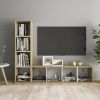 VidaXL Tv meubelen 2 St 142, 5x35x36, 5 Cm Spaanplaat Wit Sonoma Eiken online kopen