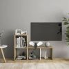 VidaXL Tv meubelen 2 st 72x35x36, 5 cm spaanplaat wit sonoma eikenkleur online kopen