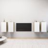 VidaXL Tv meubelen 4 St 30, 5x30x60 Cm Spaanplaat Wit Sonoma Eikenkleur online kopen
