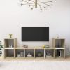 VidaXL Tv meubelen 4 St 72x35x36, 5 Cm Spaanplaat Wit Sonoma Eikenkleur online kopen