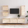 VidaXL Tv meubelen 6 st massief grenenhout online kopen