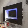 VIDAXL Wandmeubel zwart hoogglans led voor tv 169, 2 cm online kopen