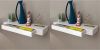 VidaXL Wandplanken zwevend met lades 2 st 80 cm wit online kopen