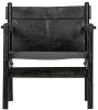 Be Pure Home Fauteuil Chill echt leer zwart BePureHome online kopen