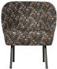 Be Pure Home Fauteuil Vogue aquarel flower zwart fluweel online kopen