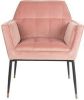 Dutchbone Kate Loungestoel Polyester/Ijzer 71,5 x 86 cm Pink Clay online kopen