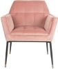 Dutchbone Kate Loungestoel Polyester/Ijzer 71,5 x 86 cm Pink Clay online kopen