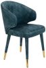 Wants&Needs Furniture EETKAMERSTOEL LUNAR VELVET PETROL 80 x 52 x 59 online kopen