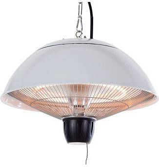 Sunred Mushroom wit hangende elektrische terrasverwarmer - Meubelmooi.nl