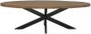 Sohome Ovale Eettafel 'Yannick' Mango met staal, 240 x 110cm online kopen