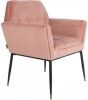 Dutchbone Kate Loungestoel Polyester/Ijzer 71,5 x 86 cm Pink Clay online kopen