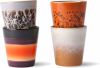 HKliving Mok Ristretto 70s Ceramics Set van 4 online kopen