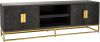Tv dressoir Blackbone goud 185 cm 4 deurs Richmond interiors online kopen