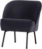 BePureHome Fauteuil 'Vogue' Velvet, kleur Inkt(Blauw ) online kopen