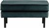 Be Pure Home Hocker Rodeo op poten teal velvet BePureHome online kopen