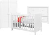Bopita Hugo 3-Delige Babykamer Bed Commode 2-Deurskast Wit online kopen