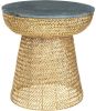 Dutchbone Bijzettafel 'Gauri', Marmer, 47cm, kleur Groen online kopen