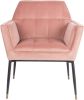 Dutchbone Kate Loungestoel Polyester/Ijzer 71,5 x 86 cm Pink Clay online kopen